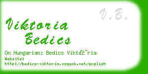 viktoria bedics business card